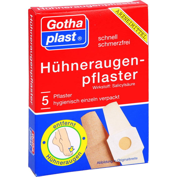 GothaPlast Hühneraugenpflaster 2 cm x 6 cm, 5 pcs. Patch