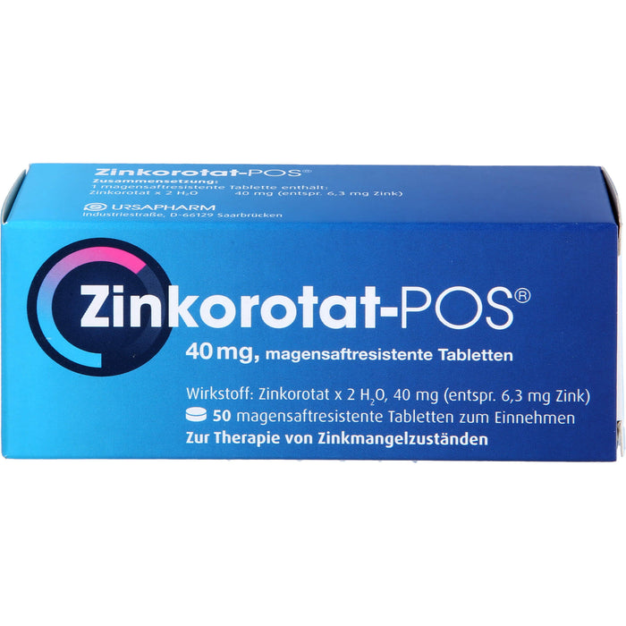 Zinkorotat - POS 40 mg Tabletten, 50 pc Tablettes