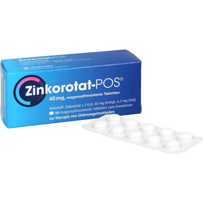 Zinkorotat - POS 40 mg Tabletten, 50 St. Tabletten