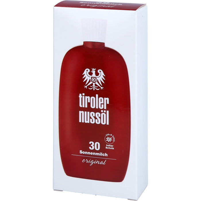 Tiroler Nussöl Original Sonnenmilch wasserfest LSF 30, 150 ml Cream