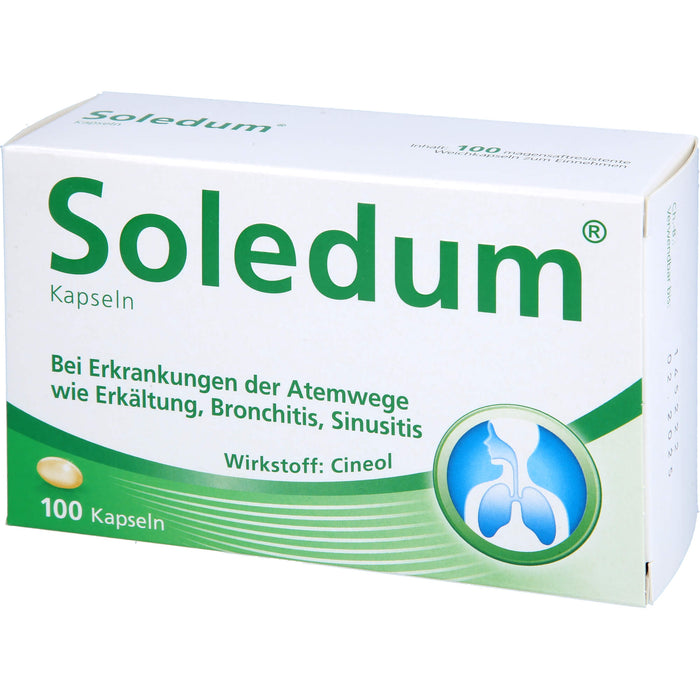 Soledum Kapseln bei Erkrankungen der Atemwege, 100 pcs. Capsules