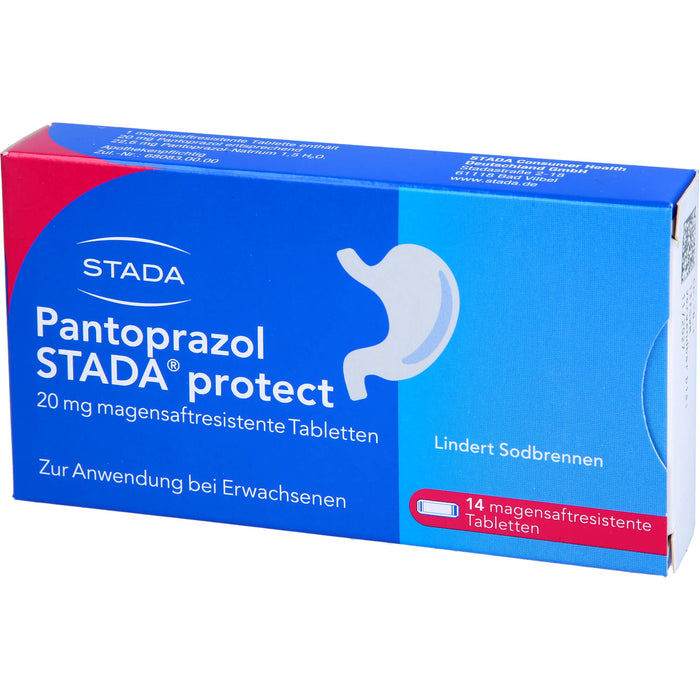 Pantoprazol STADA protect 20 mg Tabletten bei Sodbrennen, 14 pcs. Tablets