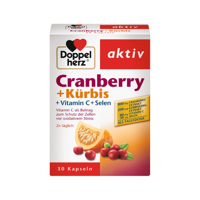 Doppelherz Cranberry + Kürbis, 30 St KAP