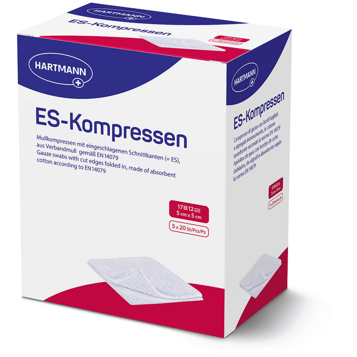 HARTMANN ES-Kompressen steril 5 x 5 cm Großpackung 12fach, 100 pcs. Compresses