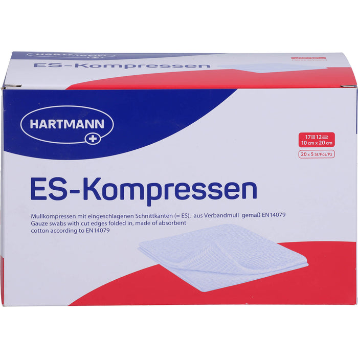 ES-Kompressen steril 10x20cm Großpackung 12fach, 20X5 St KOM