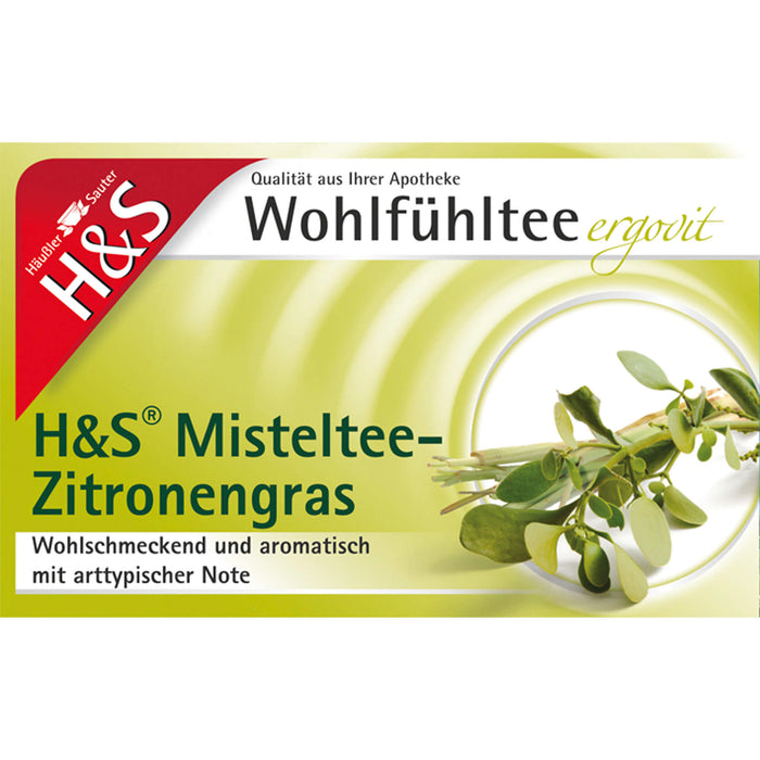 H&S Misteltee-Zitronengras Nr. 24 wohlschmeckend und aromatisch, 20 pcs. Filter bag