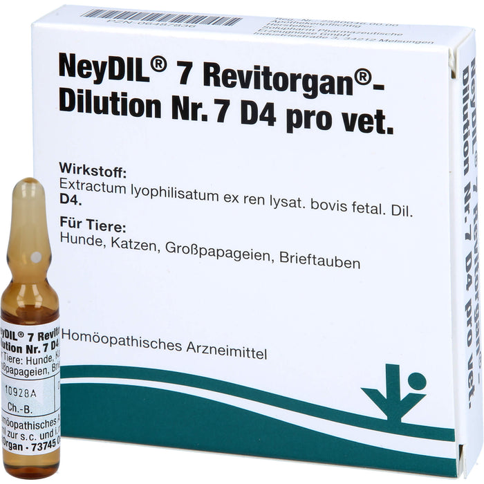 NeyDIL 7 Revitorgan Dilution Nr. 7 D4 pro vet., 5 pcs. Ampoules