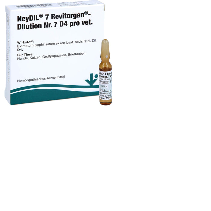 NeyDIL 7 Revitorgan Dilution Nr. 7 D4 pro vet., 5 pc Ampoules