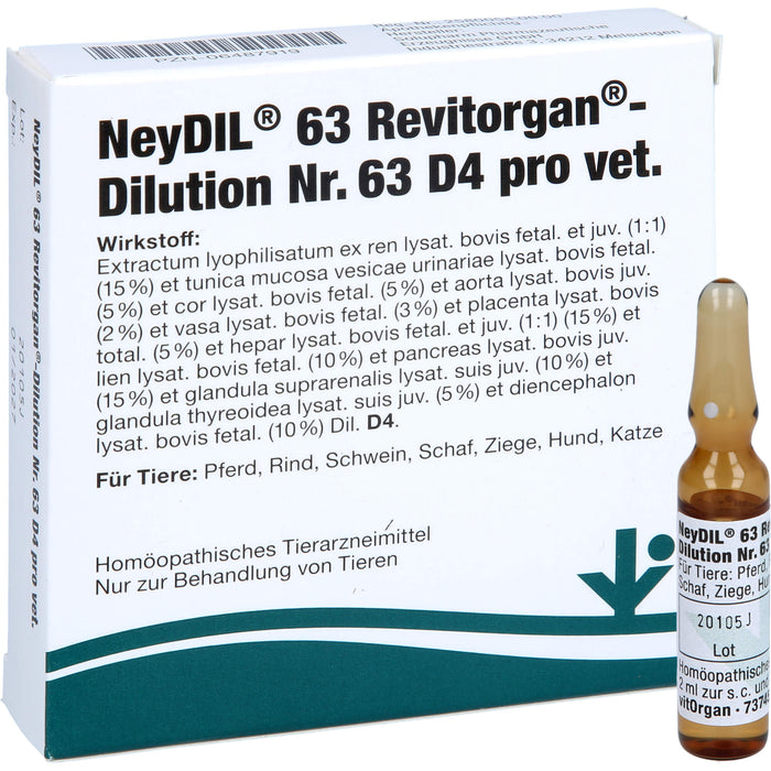 Neydil 63 Revit 63 D4 Vet, 5X2 ml AMP