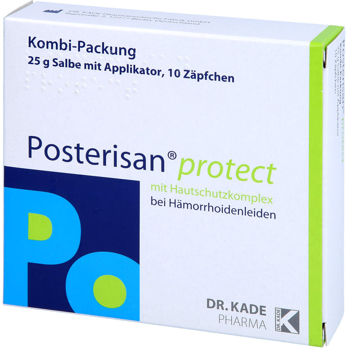 Posterisan protect Kombi-Packung Salbe und Zäpfchen bei Hämorrhoidenleiden, 1 St. Kombipackung