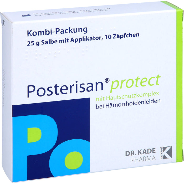 Posterisan protect Kombi-Packung Salbe und Zäpfchen bei Hämorrhoidenleiden, 1 pcs. Combipack