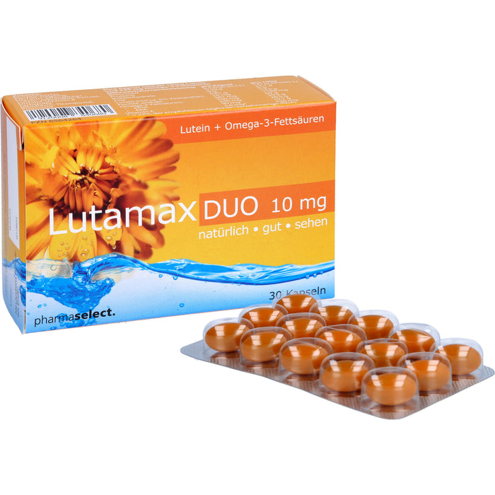 Lutamax Duo 10 mg Kapseln Lutein + Omega-3-Fettsäuren, 30 pc Capsules