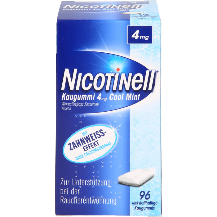 Nicotinell Kaugummi 4 mg Cool Mint, 96 St. Kaugummi