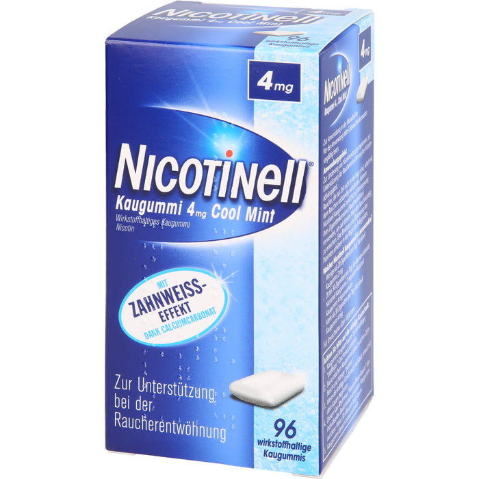 Nicotinell Kaugummi 4 mg Cool Mint, 96 St. Kaugummi