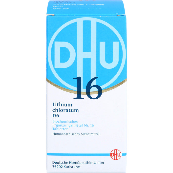 DHU Schüßler-Salz Nr. 16 Lithium chloratum D6 Tabletten, 420 St. Tabletten