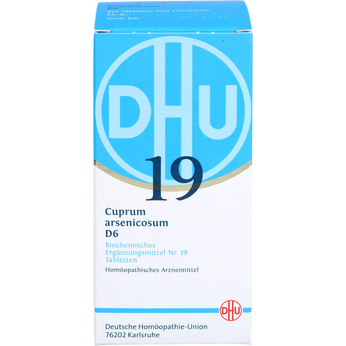 DHU Schüßler-Salz Nr. 19 Cuprum arsenicosum D6 Tabletten, 420 pc Tablettes