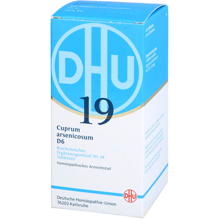 DHU Schüßler-Salz Nr. 19 Cuprum arsenicosum D6 Tabletten, 420 pc Tablettes