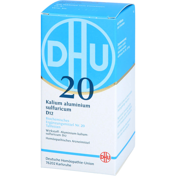 DHU Schüßler-Salz Nr. 20 Kalium aluminium sulfuricum D12 Tabletten, 420 St. Tabletten