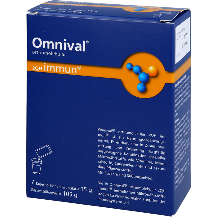 OMNIVAL orthomolekular 2OH immun 7 TP Granulat, 7 pcs. Sachets