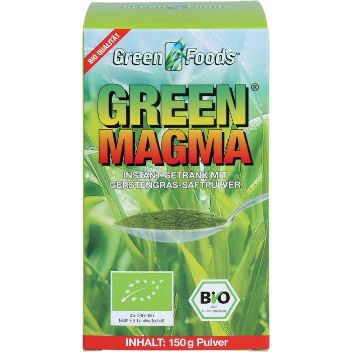 Green Foods Green Magma Gerstengrasextrakt-Pulver bio, 150 g Poudre