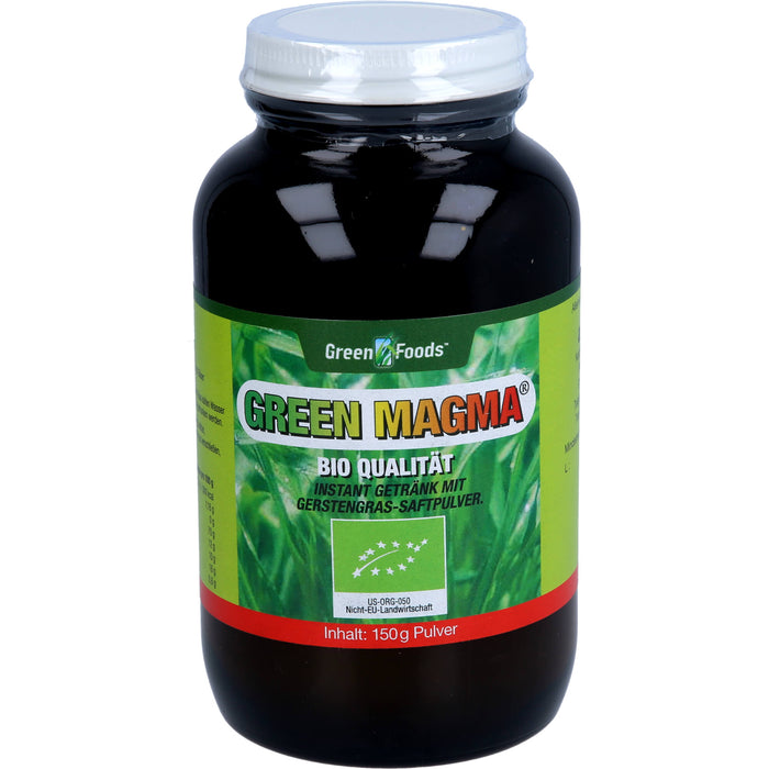 Green Foods Green Magma Gerstengrasextrakt-Pulver bio, 150 g Powder