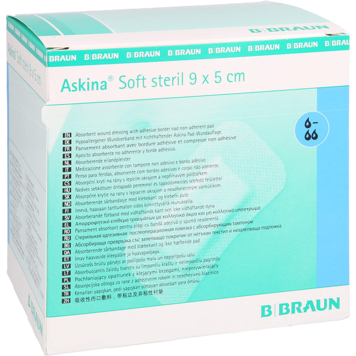 ASKINA SOFT STERIL 9X5CM HYPOALLERGENER WUNDVERBAN, 50 St VER