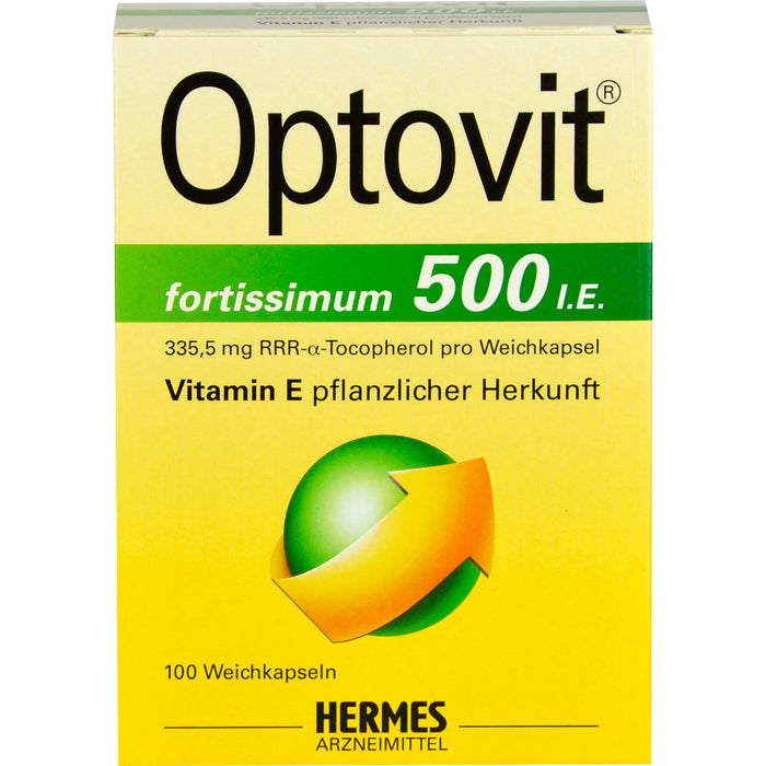 HERMES Optovit fortissimum 500 I.E. Weichkapseln, 100 pcs. Capsules