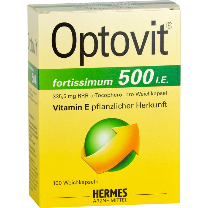 HERMES Optovit fortissimum 500 I.E. Weichkapseln, 100 pcs. Capsules