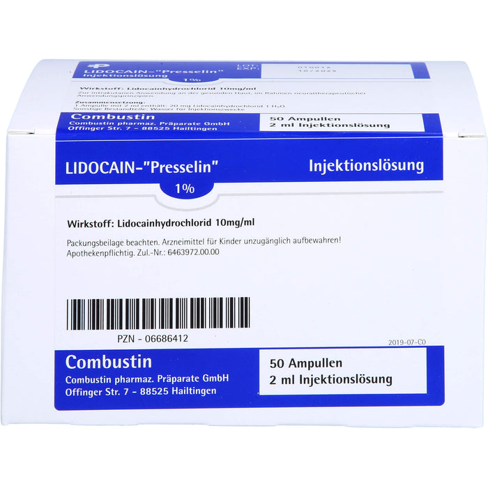 LIDOCAIN-Presselin 1 % Ampullen, 50 pc Ampoules