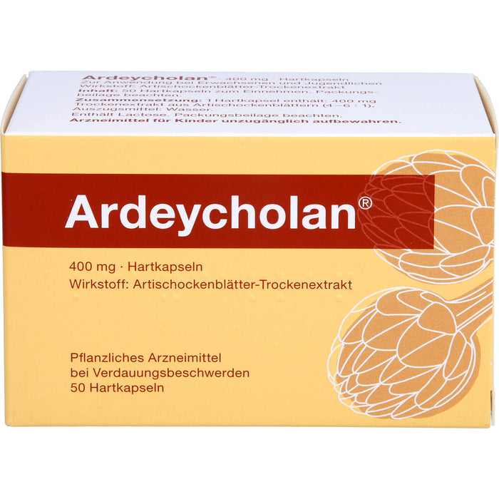 Ardeycholan Kapseln bei Verdauungsbeschwerden, 50 pcs. Capsules