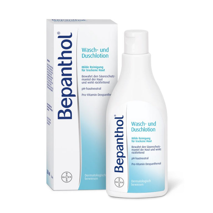 Bepanthol Wasch- und Duschlotion für trockene Haut, 200 ml Lotion