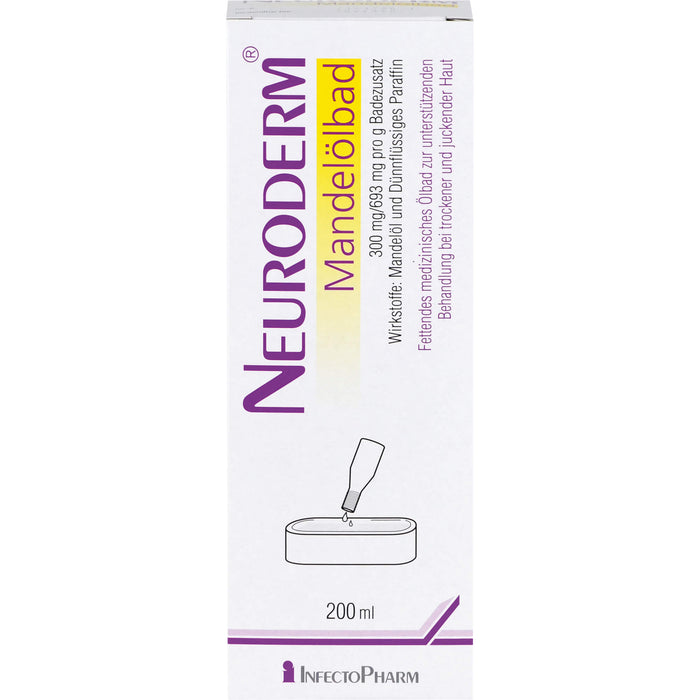 NEURODERM Mandelölbad bei trockener und juckender Haut, 200 ml Badezusatz