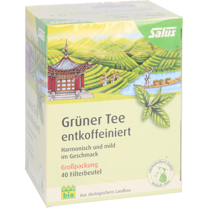 Salus Grüner Tee entkoffeiniert, 40 pcs. Tea