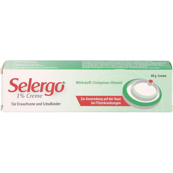 Selergo 1% Creme bei Pilzerkrankungen der Haut, 40 g Crème