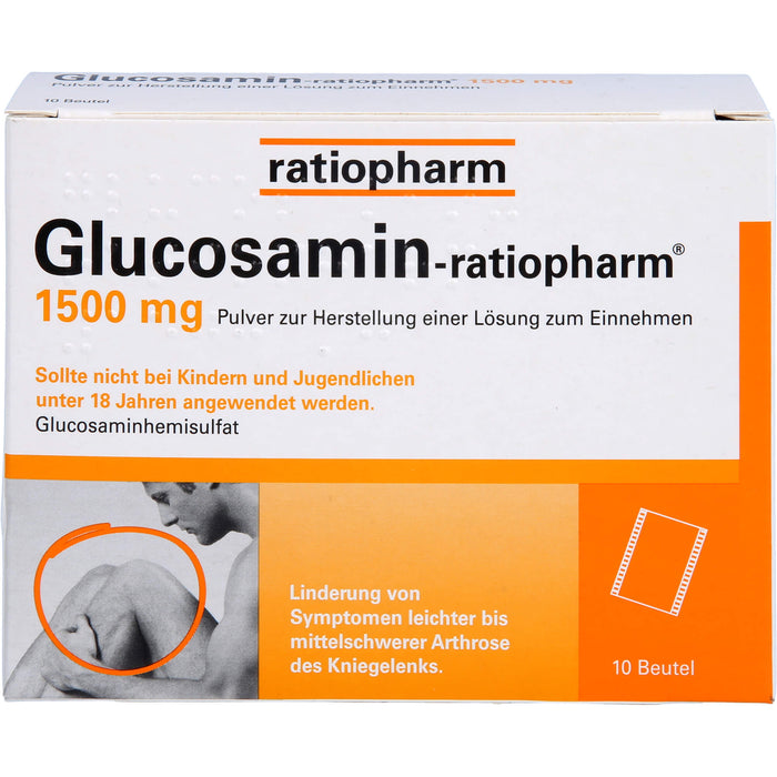 Glucosamin-ratiopharm 1500 mg Pulver zur Herstellung einer Lösung zum Einnehmen, 10 St PLE