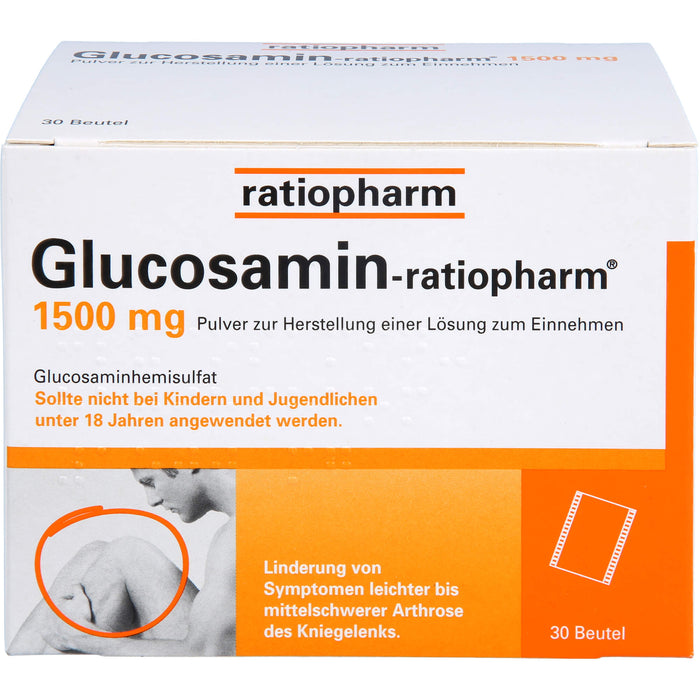 Glucosamin-ratiopharm 1500 mg Pulver zur Herstellung einer Lösung zum Einnehmen, 30 St PLE