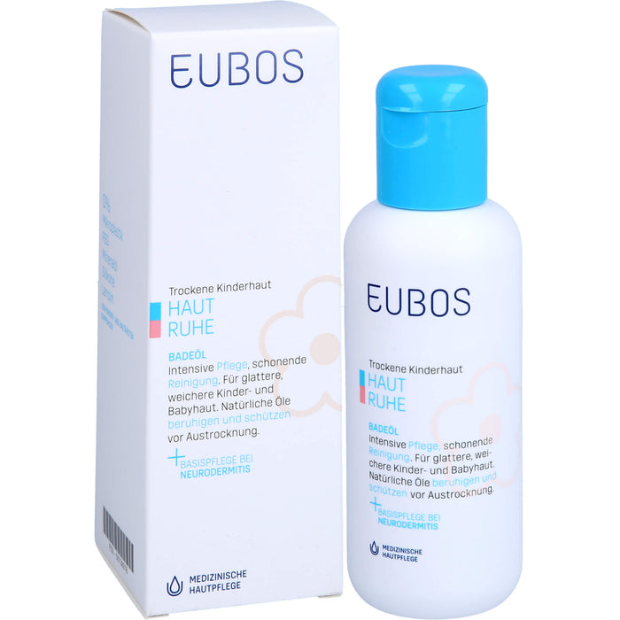 EUBOS Kinder Haut Ruhe Badeöl, 125 ml Öl