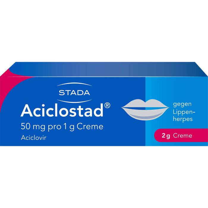 Aciclostad Creme gegen Lippenherpes, 2 g Creme