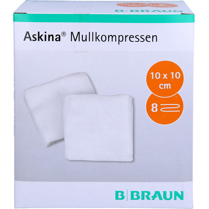 ASKINA MULLKOMPR 10X10CM STERIL, 25X2 St KOM