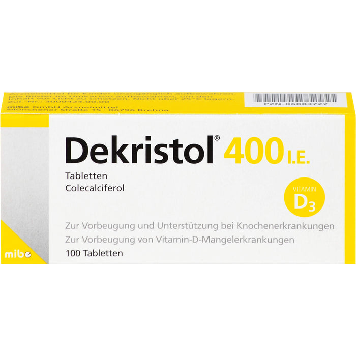 Dekristol 400 I.E. Tabletten, 100 pcs. Tablets