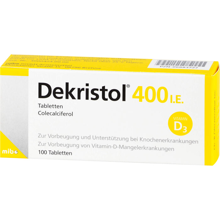 Dekristol 400 I.E. Tabletten, 100 pc Tablettes