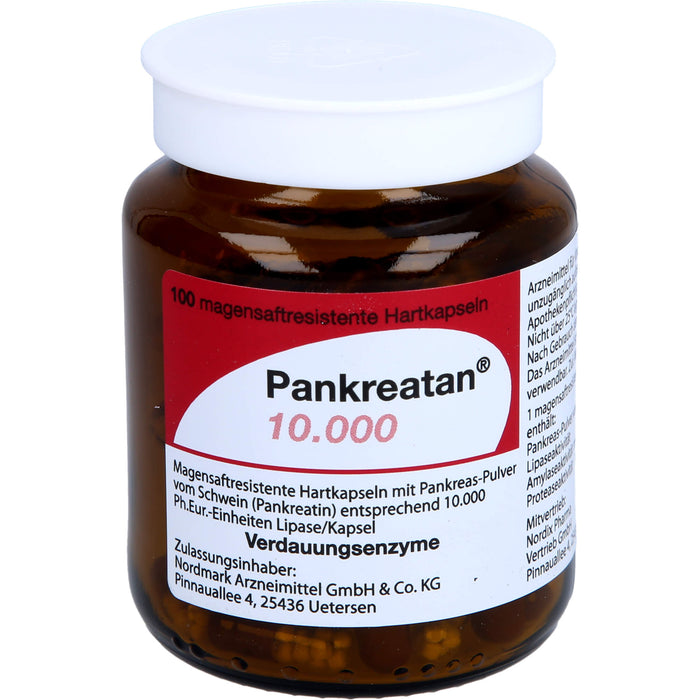 Pankreatan 10.000, Magensaftresistente Hartkapseln, 100 St. Kapseln