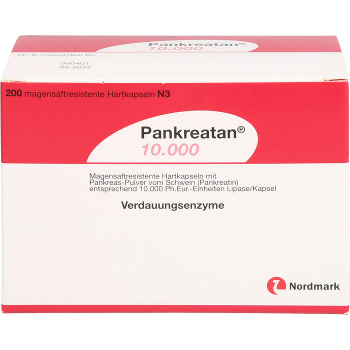 Pankreatan 10.000, Magensaftresistente Hartkapseln, 200 pcs. Capsules