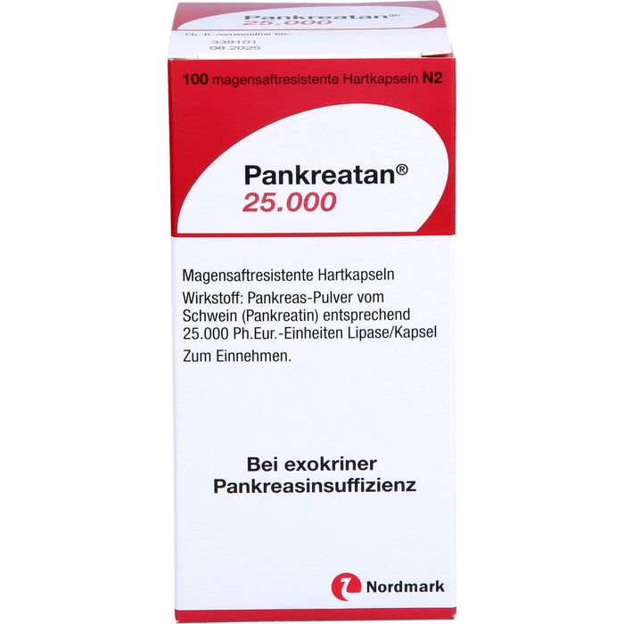 Pankreatan 25.000, Magensaftresistente Hartkapseln, 100 St. Kapseln