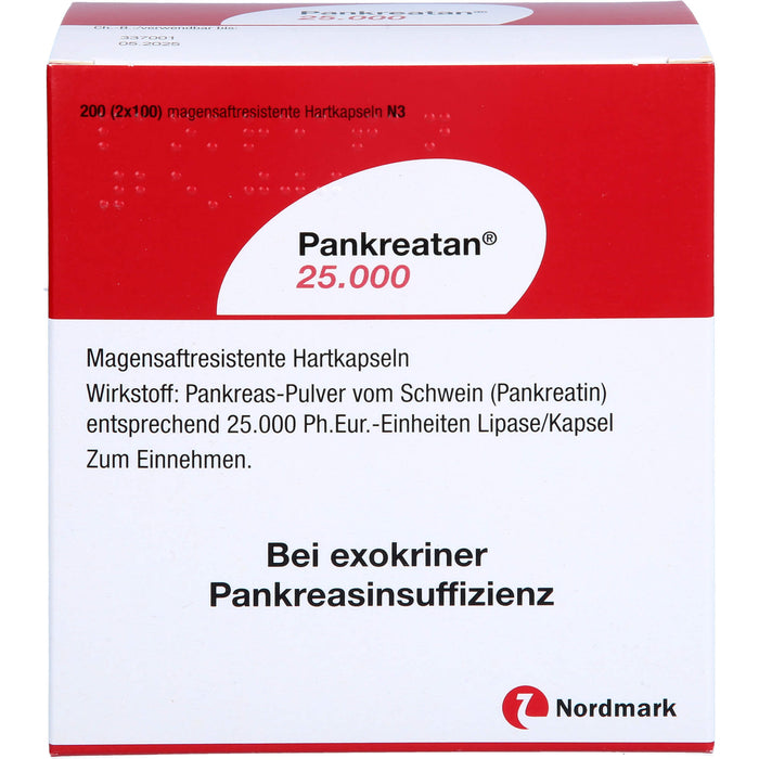 Pankreatan 25.000 Verdauungsenzyme Hartkapseln, 200 pcs. Capsules