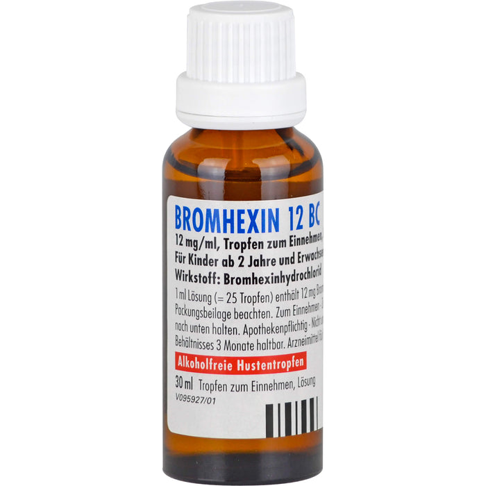 BROMHEXIN 12 BC Hustentropfen, 30 ml Solution