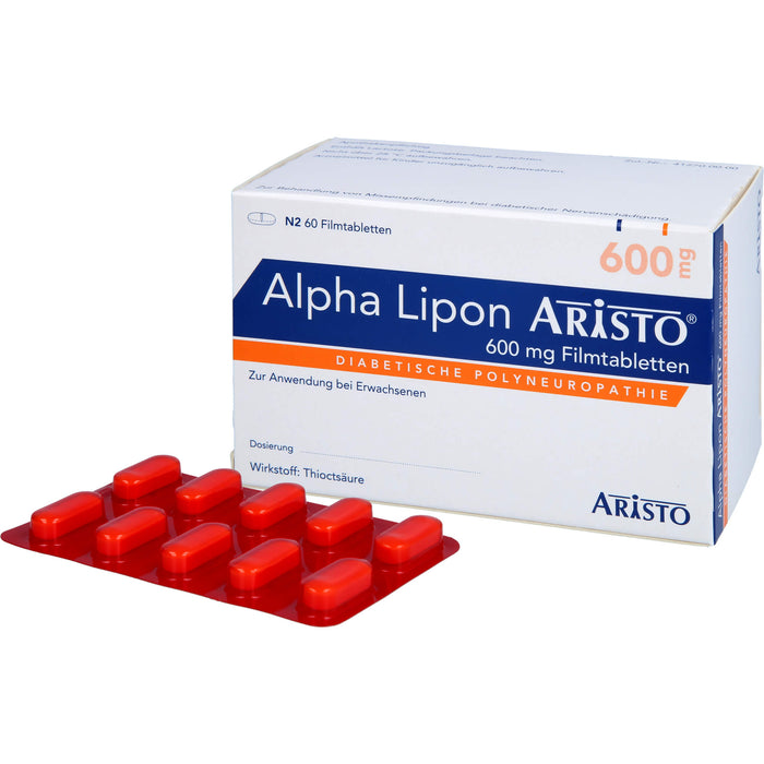 Alpha Lipon Aristo 600 mg Filmtabletten, 60 pc Tablettes