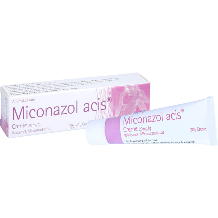 Miconazol acis Creme Antimykotikum, 20 g Creme