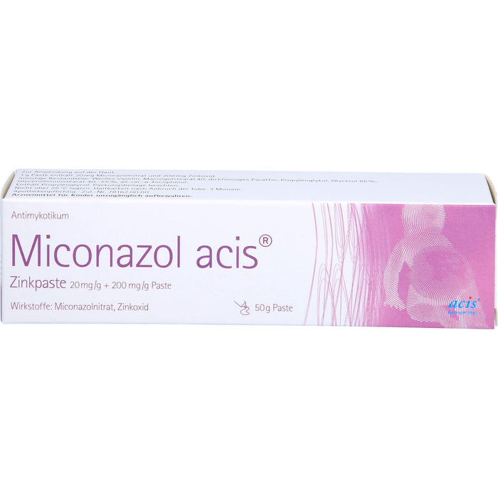 Miconazol acis Zinkpaste Antimykotikum, 50 g Cream