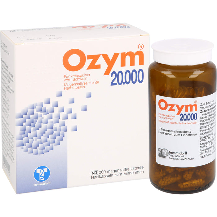 Ozym 20.000, magensaftresistente Hartkaps., 200 pcs. Capsules